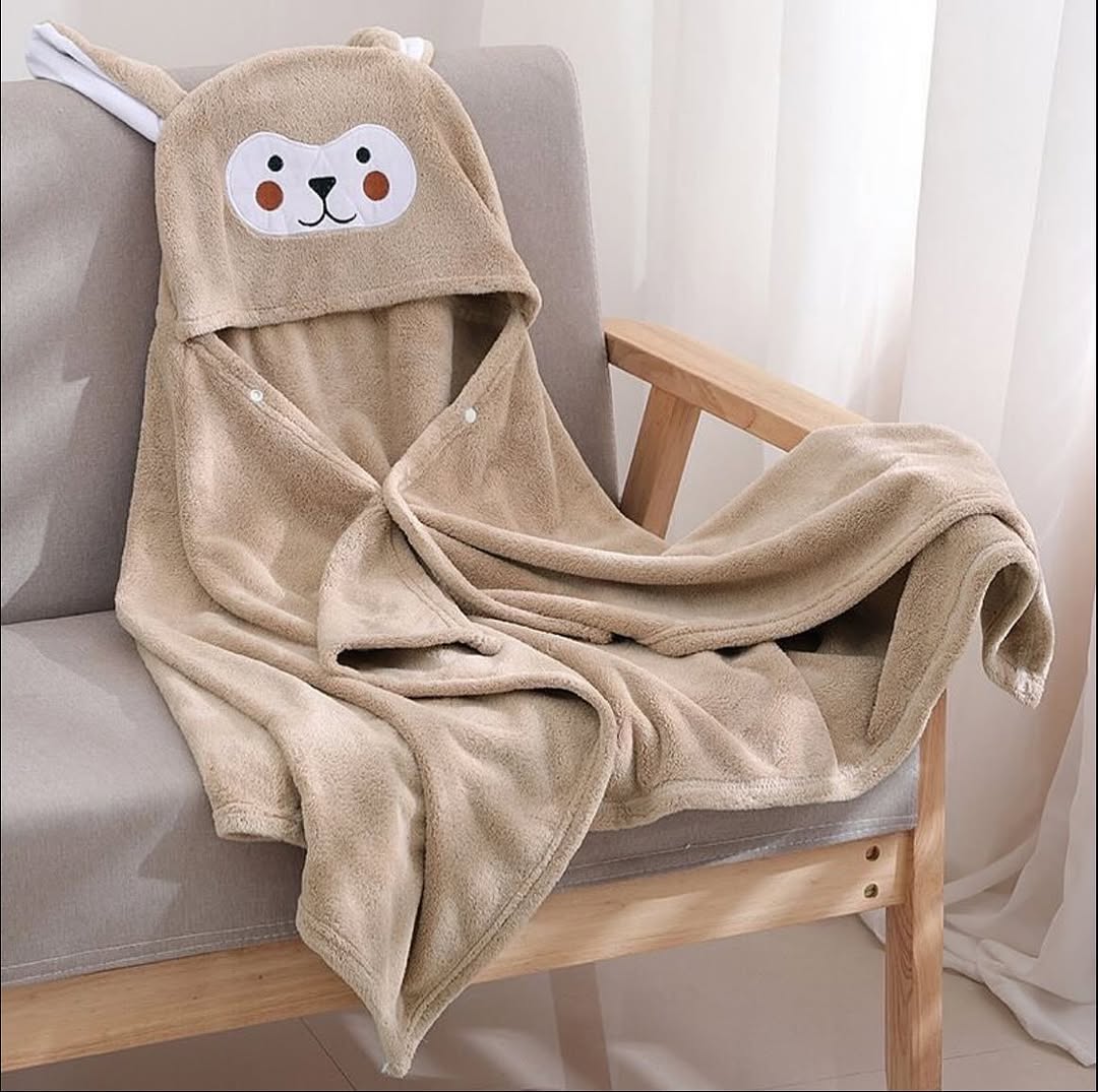 Toalla con capucha para niños