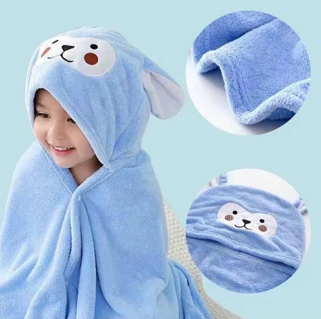 Toalla con capucha para niños