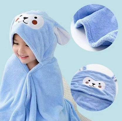 Toalla con capucha para niños