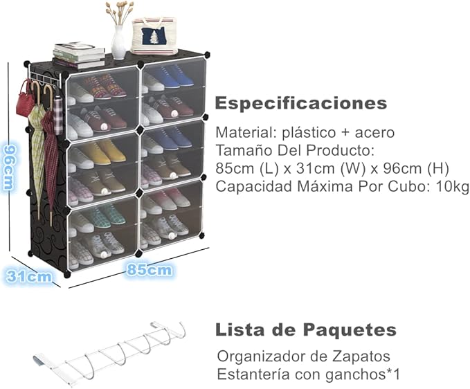 Zapatera Organizadora Armable con Puertas -  ENVIO GRATIS