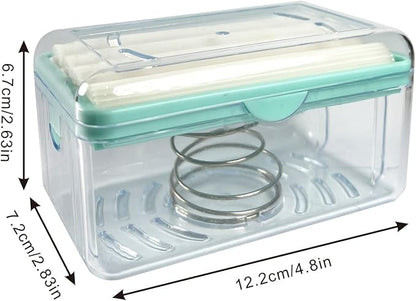 Dispensadora de detergente con rodillos para lavado a mano