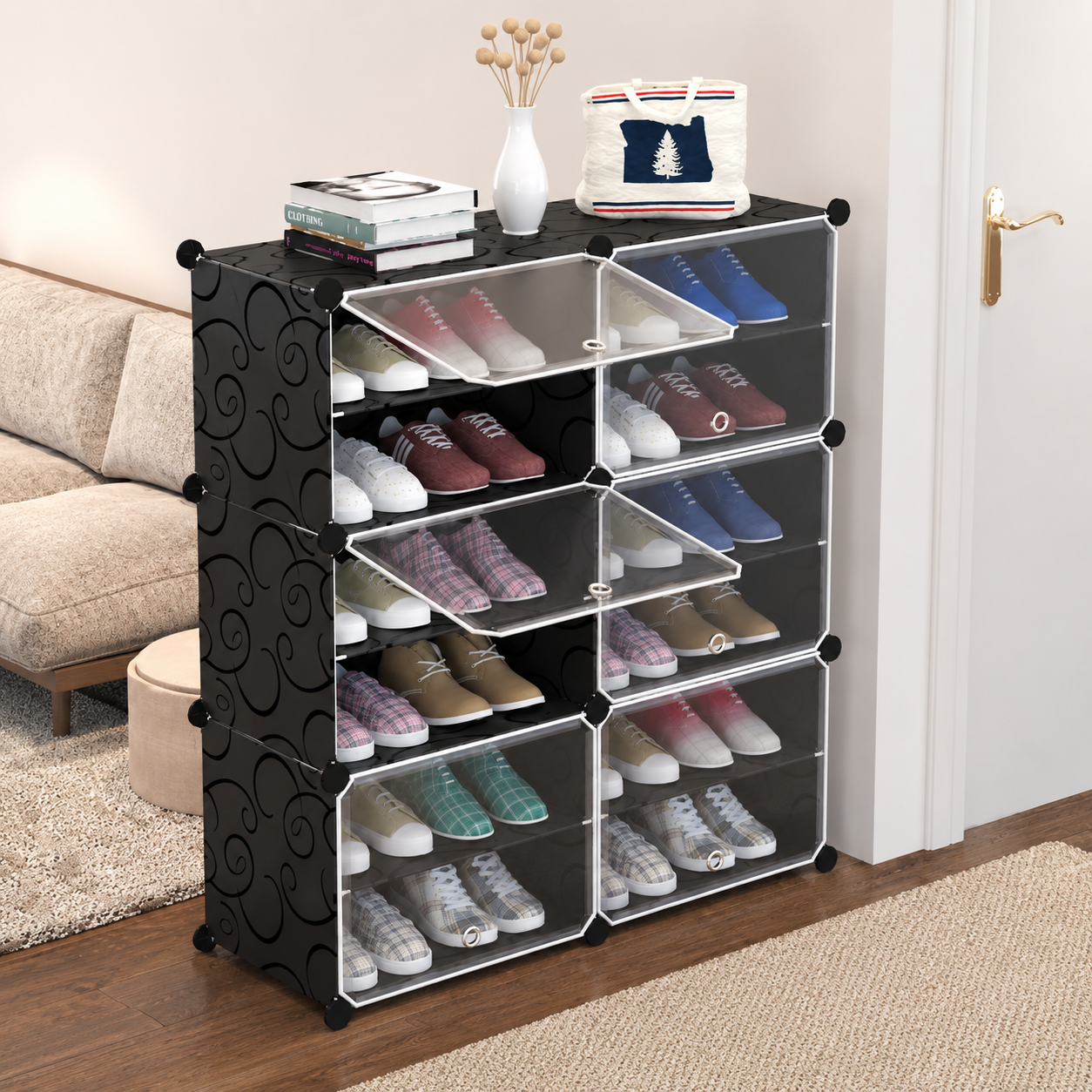Zapatera Organizadora Armable con Puertas -  ENVIO GRATIS