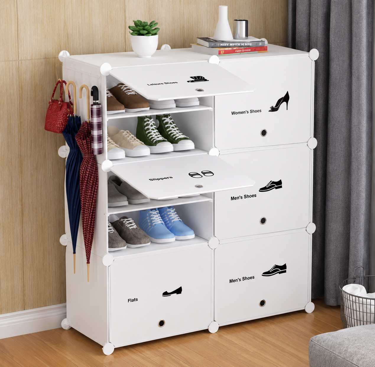 Zapatera Organizadora Armable con Puertas -  ENVIO GRATIS