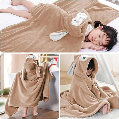 Toalla con capucha para niños