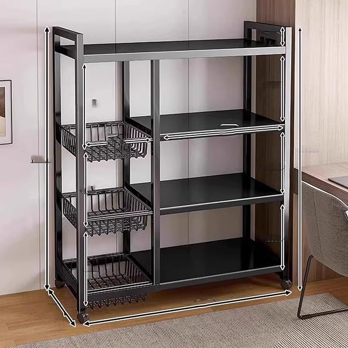 Estante de Cocina de acero inoxidable – Ruedas Incluidas