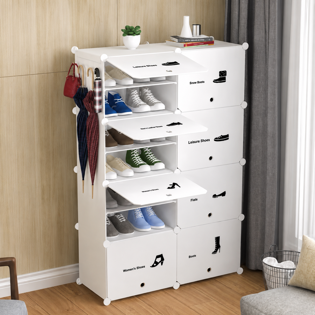 Zapatera Organizadora Armable con Puertas -  ENVIO GRATIS