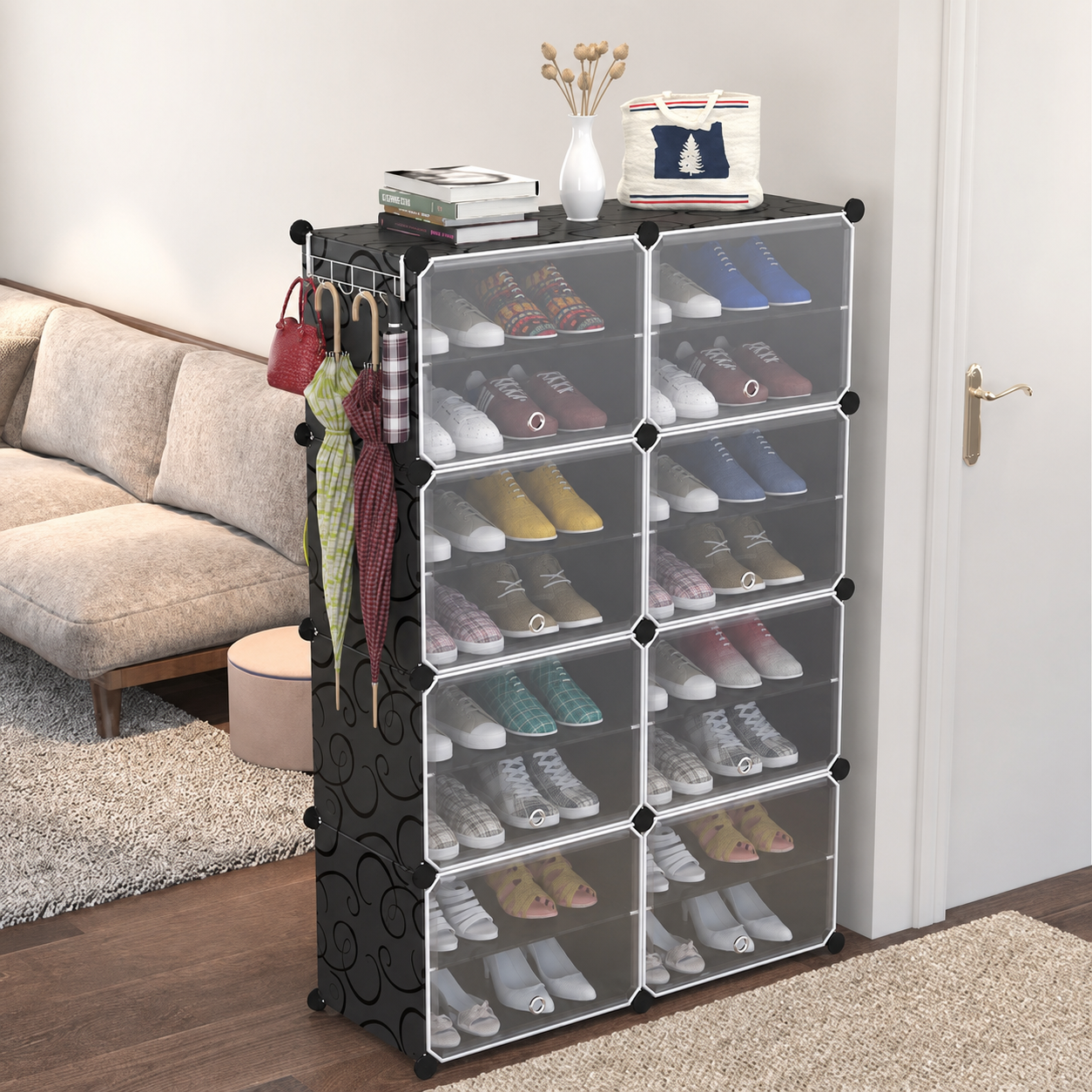 Zapatera Organizadora Armable con Puertas -  ENVIO GRATIS