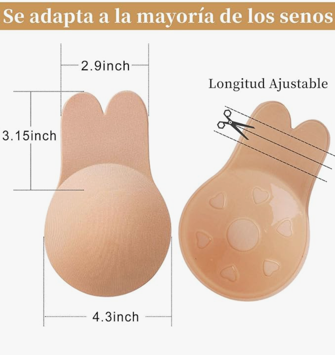 Sujetador Adhesivo para escotes