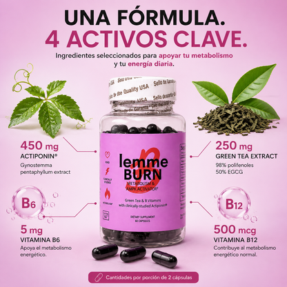 Lemme Burn – Metabolism & AMPK Activator | 60 cápsulas