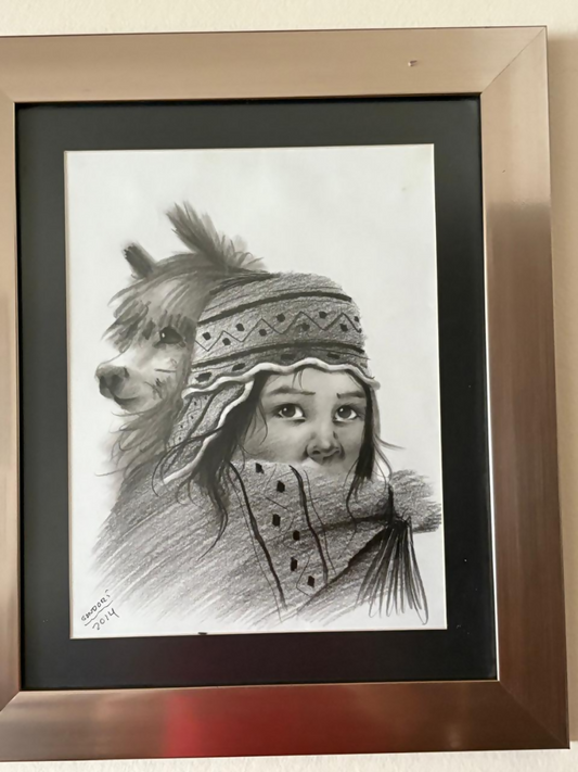 Cuadro de niña