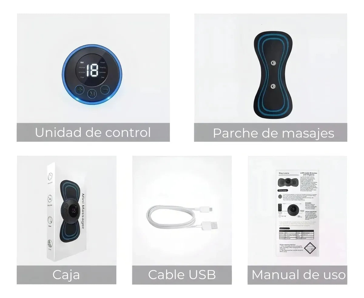 Masajeador eléctrico para relajación y liberación muscular y articular