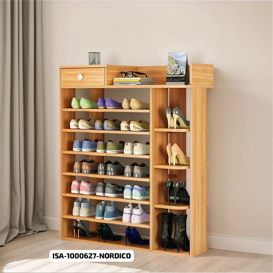 Zapatera organizador de madera MDF laminada
