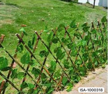 Valla Decorativa expandible con Follaje Artificial