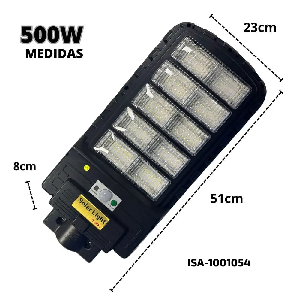 Lámpara Solar LED para Exteriores 500W
