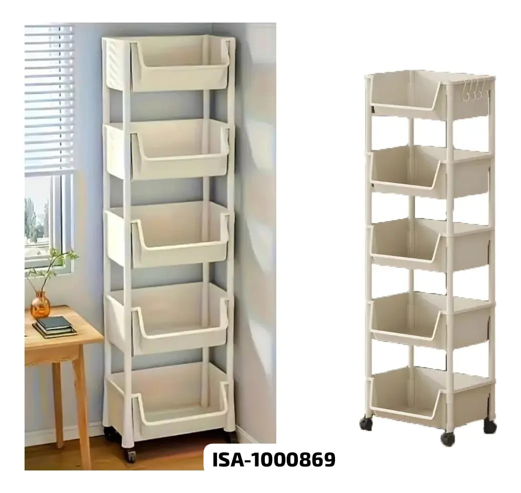 Organizador Multiuso de 5 Niveles con Ruedas