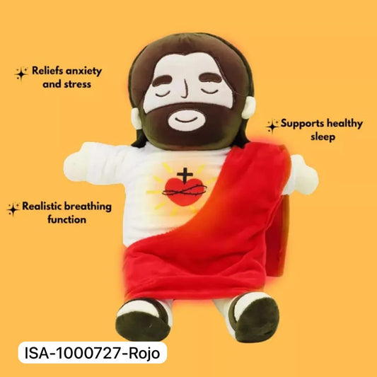 Peluche De Jesús Relajante con Respiración y Sonido