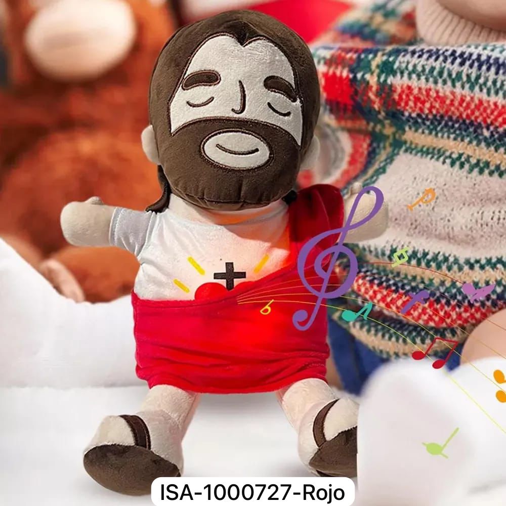 Peluche De Jesús Relajante con Respiración y Sonido