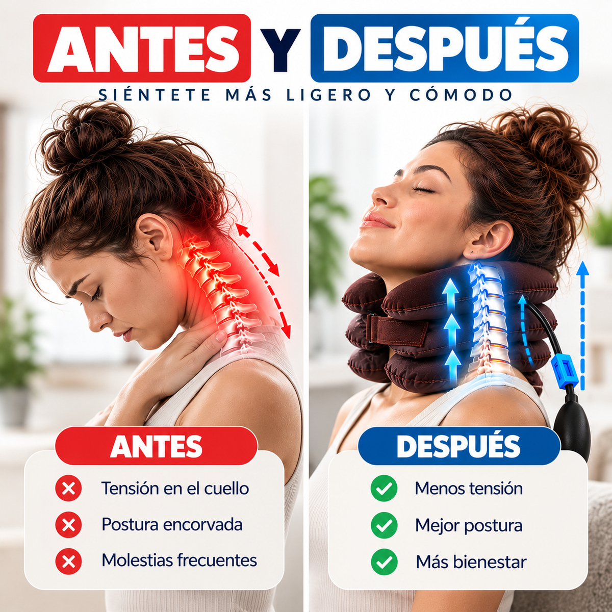 Soporte Cervical Inflable Ajustable