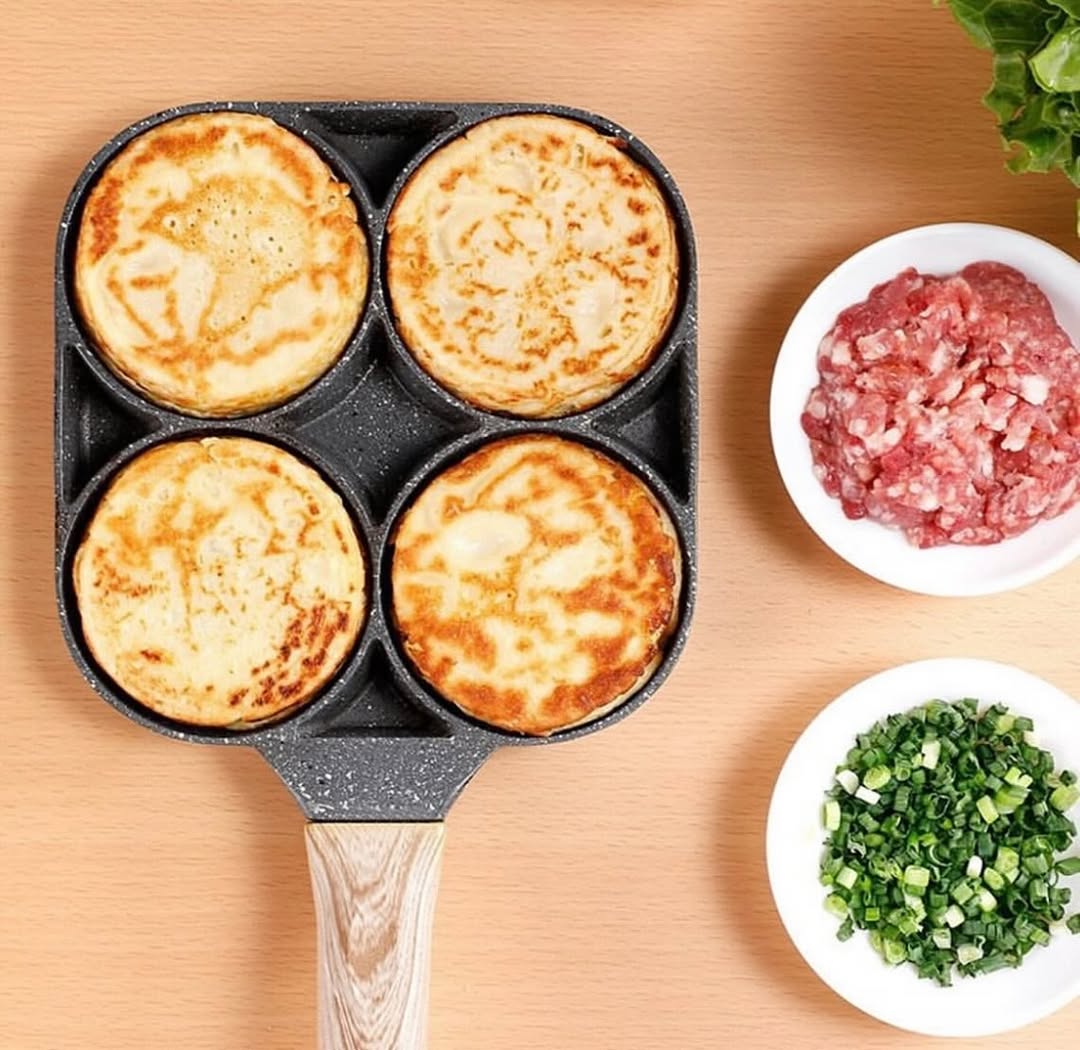 Sartén 4 en 1 Antiadherente 🍳 – Desayunos rápidos y sin desorden