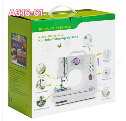 Mini Máquina de Coser Portátil – Ideal para Principiantes, Reparaciones Rápidas y Manualidades