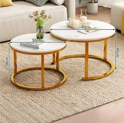 Mesa de Centro Redonda para Sala – Práctica, Elegante y Versátil