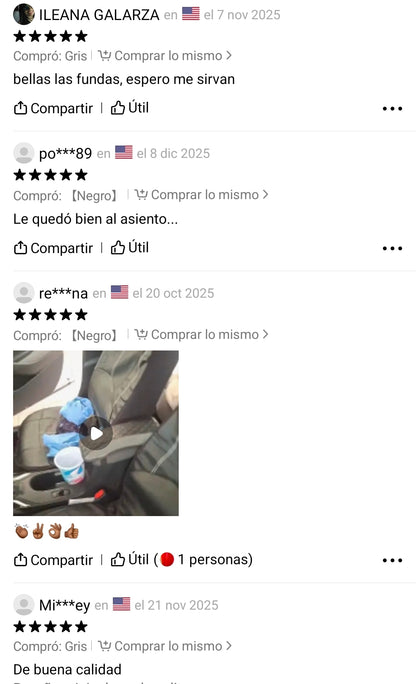 Set de Forros para Asiento de Carro – Protege y Renueva tu Vehículo
