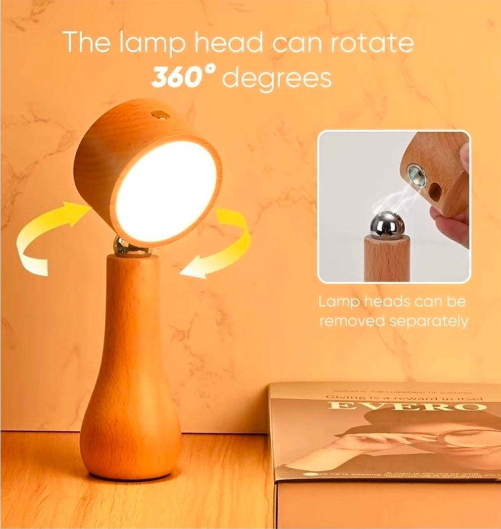 Lámpara LED de Mesa, Giratoria 360° – Iluminación Ajustable