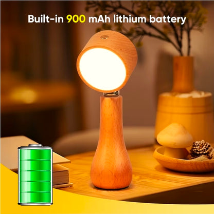Lámpara LED de Mesa, Giratoria 360° – Iluminación Ajustable