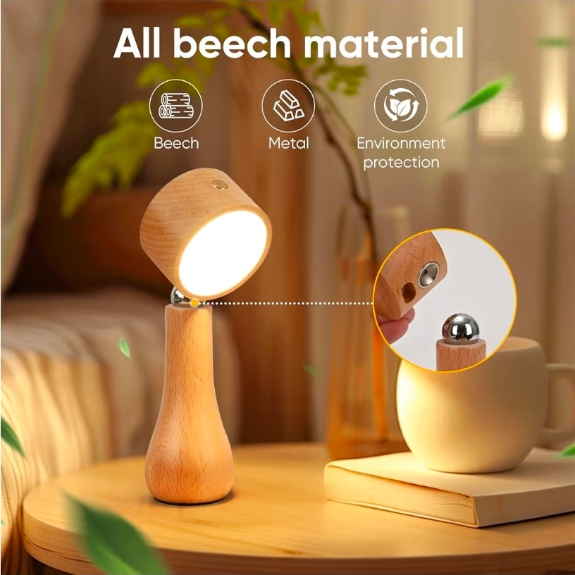 Lámpara LED de Mesa, Giratoria 360° – Iluminación Ajustable