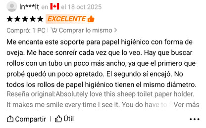 Porta Papel de Baño de ovejita 🐑