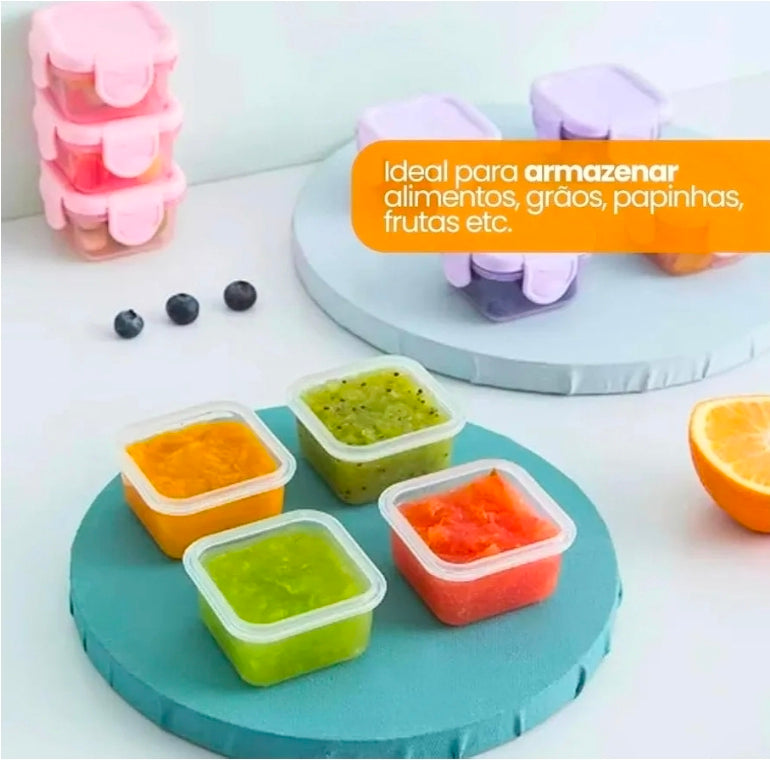 Set de Mini Recipientes Herméticos 4 Piezas