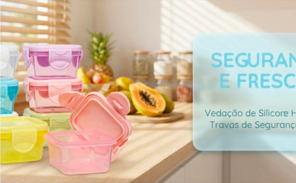 Set de Mini Recipientes Herméticos 4 Piezas