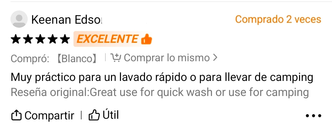 Mini Lavadora Portátil USB Ultrasónica