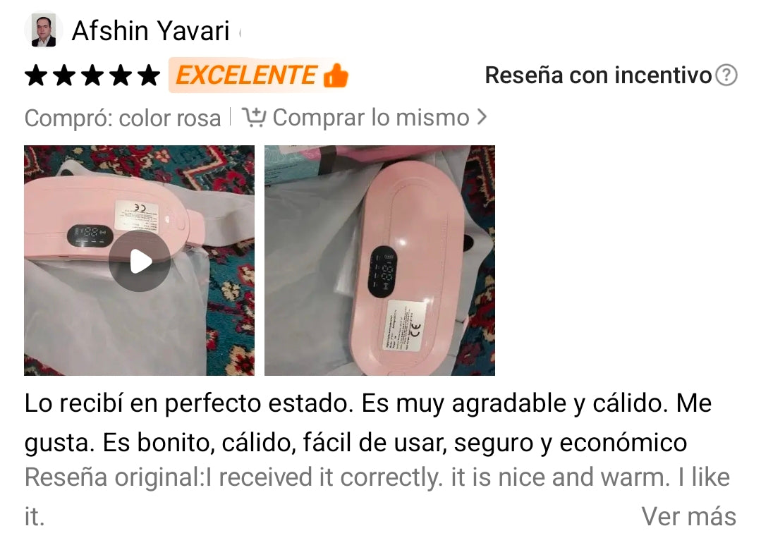 Cinturón Térmico de Alivio con Masaje USB