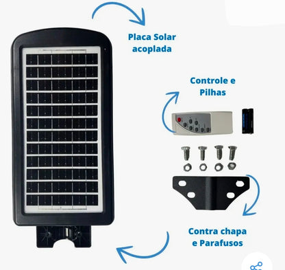 Lámpara Solar LED para Exteriores 500W