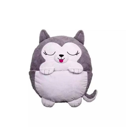 Bolsa de Dormir Infantil Almohada/Peluche Lobo Gris