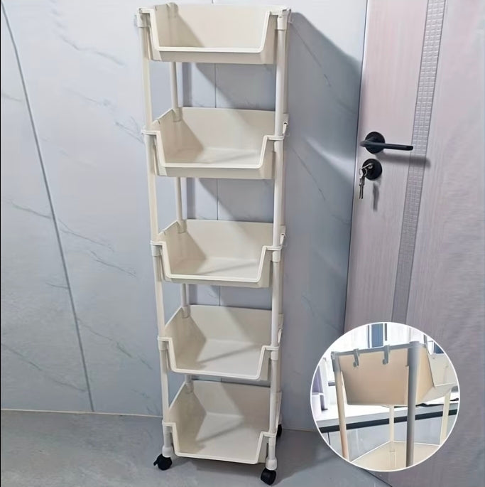Organizador Multiuso de 5 Niveles con Ruedas