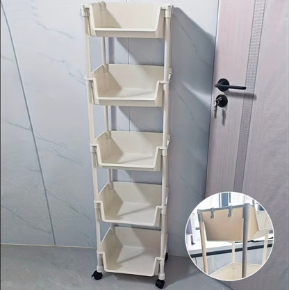 Organizador Multiuso de 5 Niveles con Ruedas
