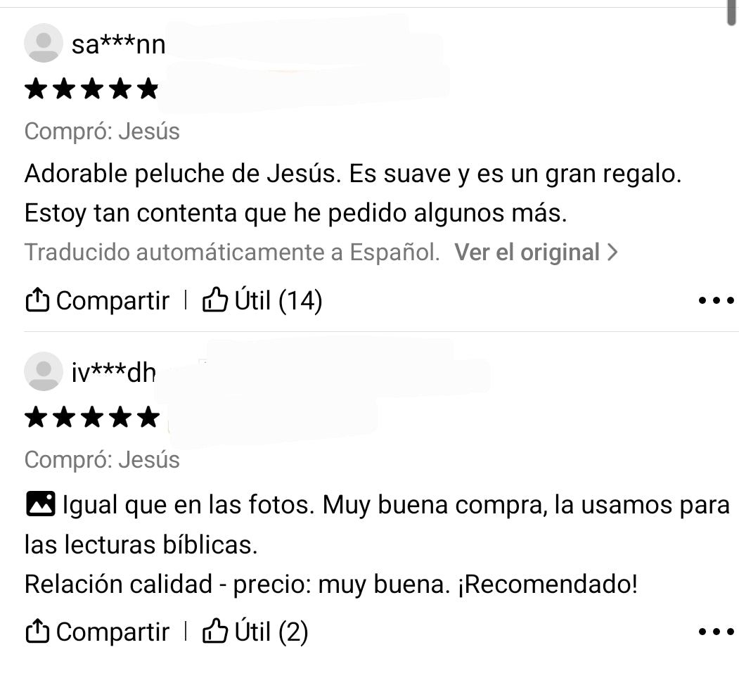 Peluche De Jesús Relajante con Respiración y Sonido