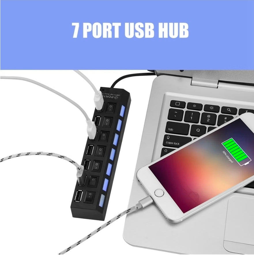 Hub USB de 7 Puertos