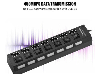 Hub USB de 7 Puertos