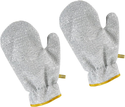 (3 pack) Guantes multiusos con fibra metálica – ¡Limpian hasta lo imposible!