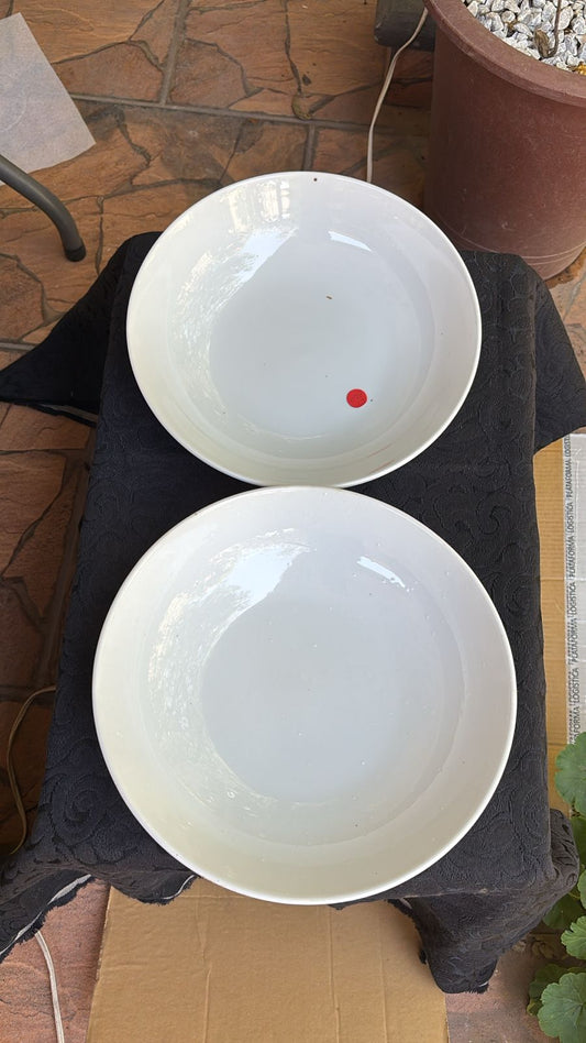 Bandejas redondas de cerámica