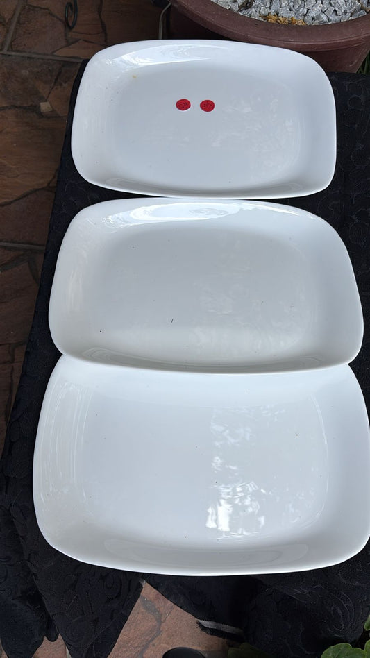 Set 3 azafates de porcelana