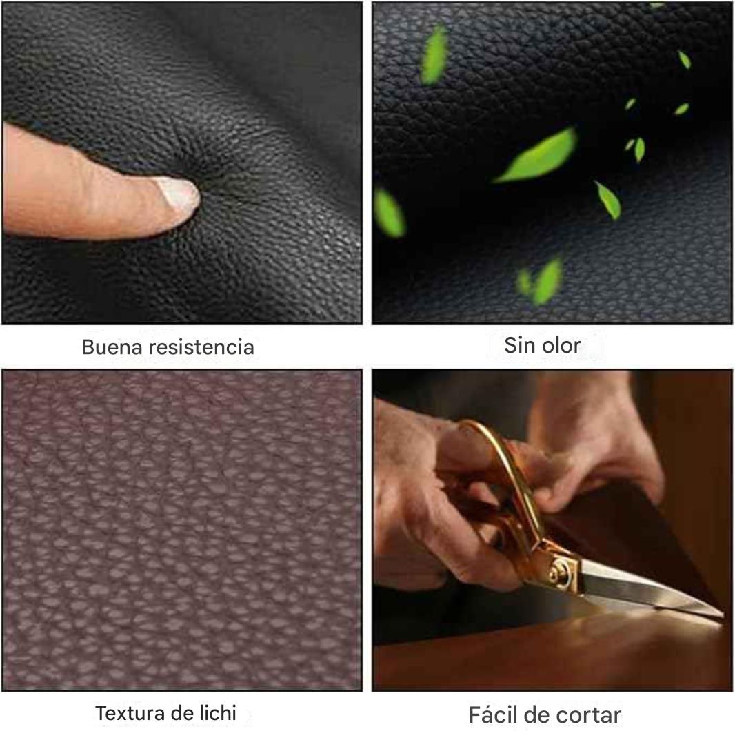 Forro Adhesivo Reparador de Cuero – Restauración Rápida de Muebles