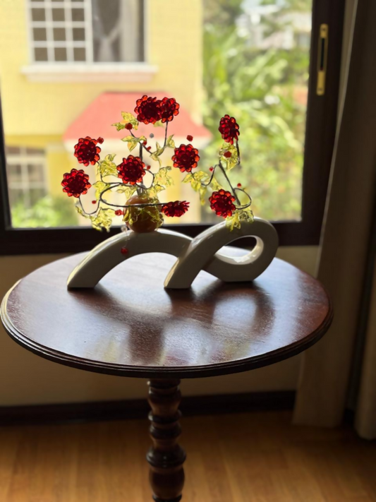 adorno con flores