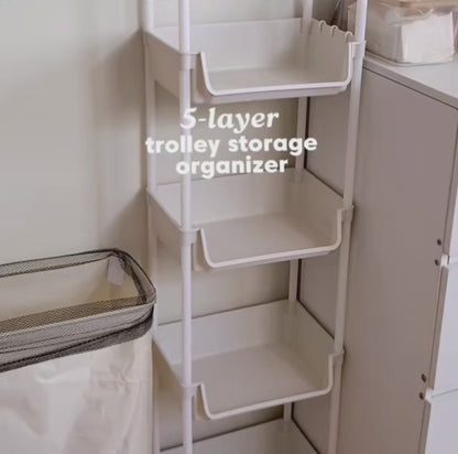 Organizador Multiuso de 5 Niveles con Ruedas