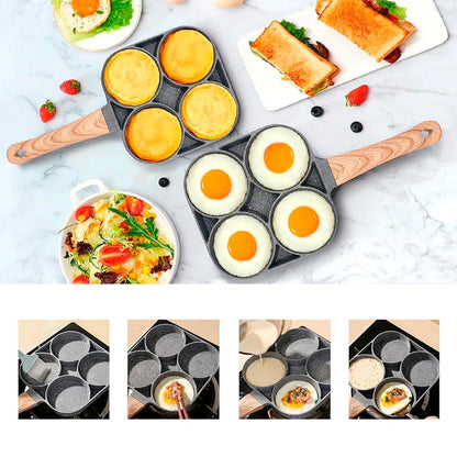 Sartén 4 en 1 Antiadherente 🍳 – Desayunos rápidos y sin desorden